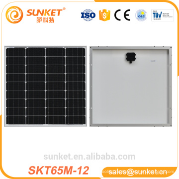 Verkauf guter Preis OEM / ODM Service Mono 65W Bipv Solarpanel